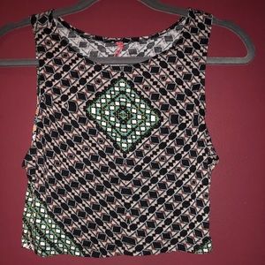 Printed crop top